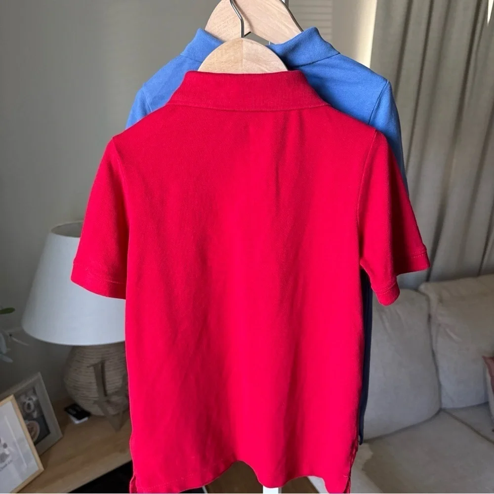 Oshkosh B’Gosh Boy’s 2 Polos Bundle Red/Blue Size 6/6A